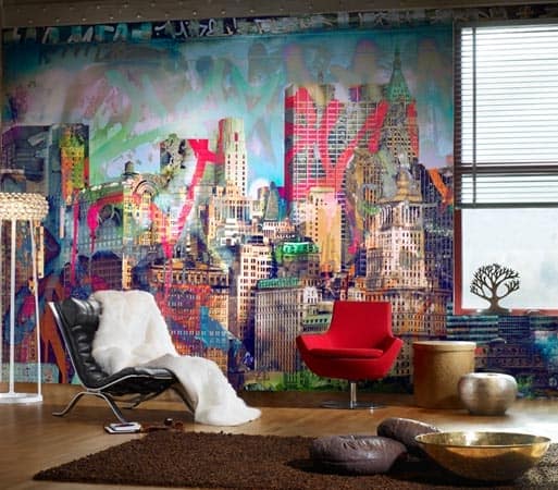 graffiti bedroom wallpaper. Graffiti City wallpaper by